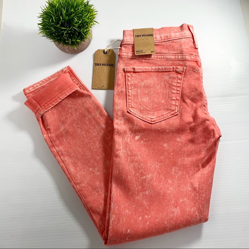 True Religion Halle Mid-Rise‎ Super Skinny Jean